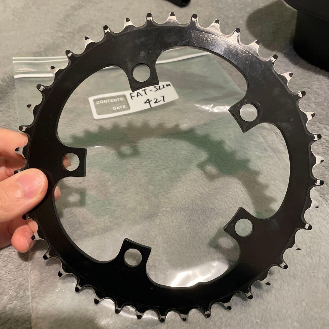 パーツ BLUE LUG fat slim chainring (black)