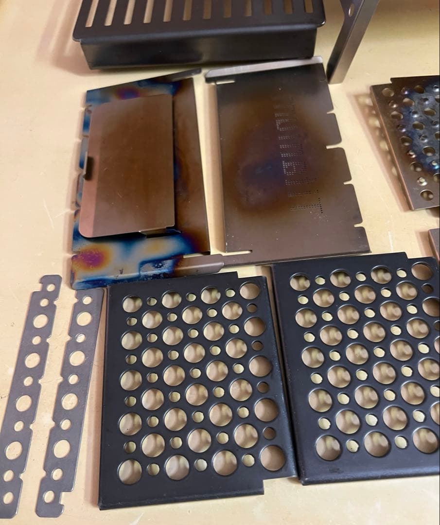 笑's B-6焚き火台グリルセットTitanium 製SHO'Sおまけ付き