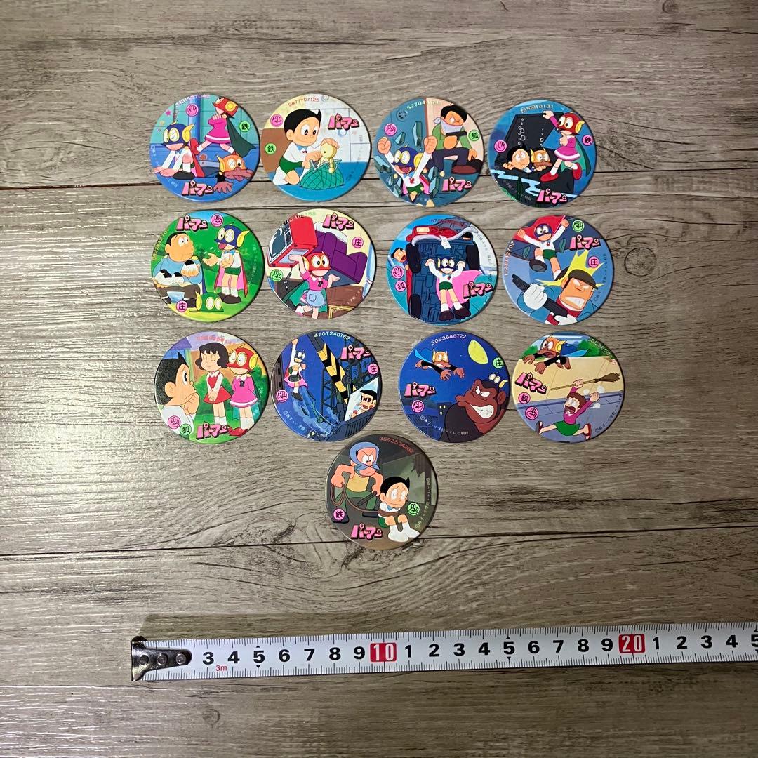 E-壁 昭和レトロ メンコ 13枚セット パーマン 当時物 まとめ売り