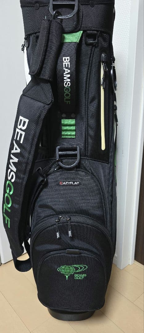 BEAMS GOLF スタンドキャディバッグ 4 ブラック/グリーン