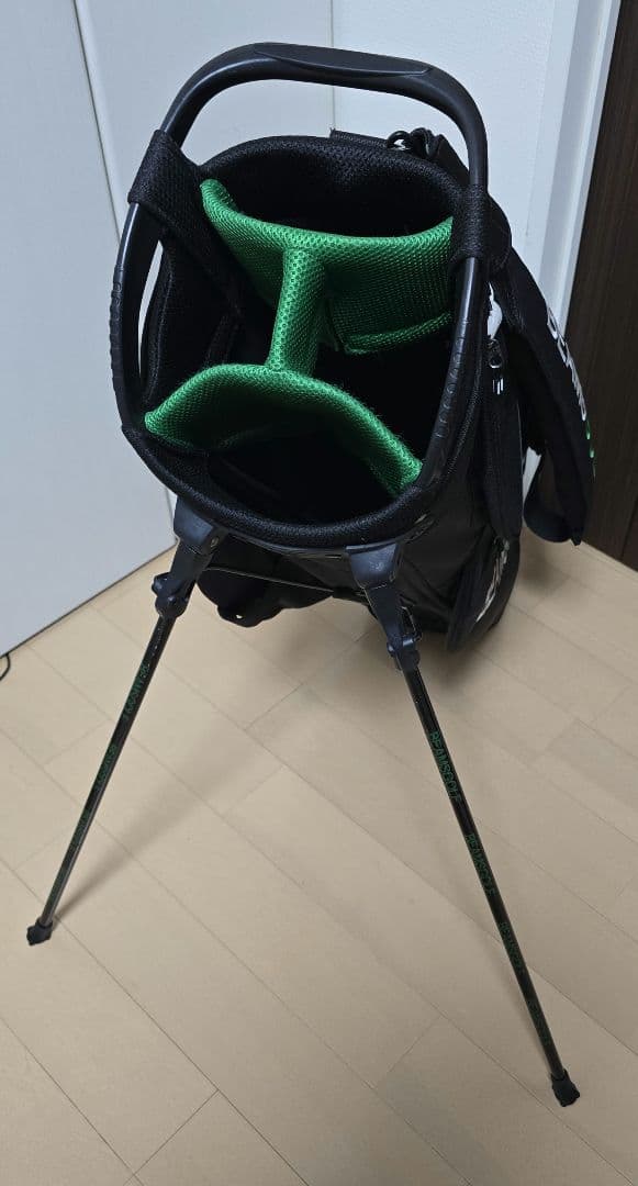 BEAMS GOLF スタンドキャディバッグ 4 ブラック/グリーン