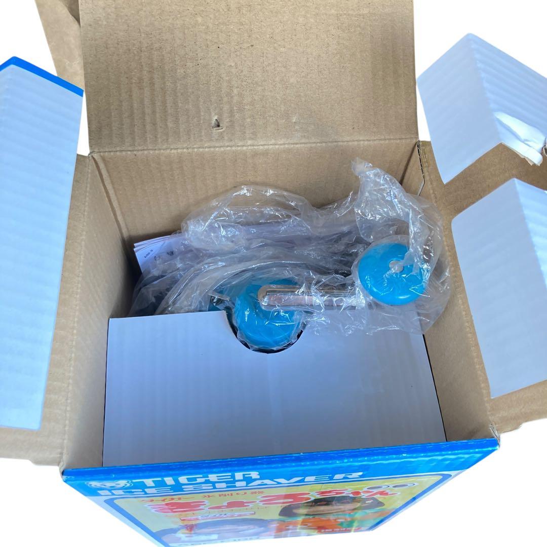 ★未使用品★ タイガー 氷削り器 きょろちゃん ブルー ABF−F100AK
