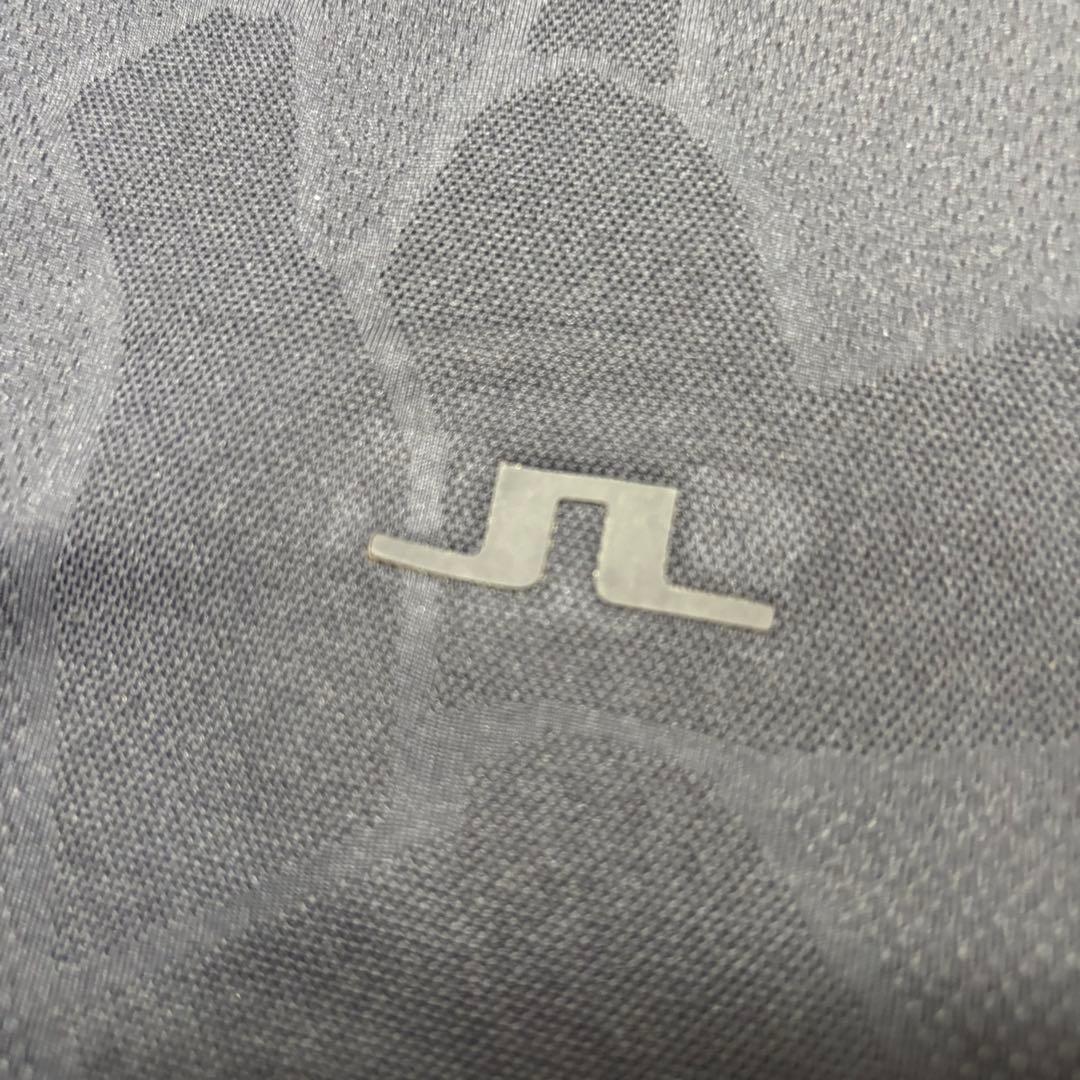 【美品】J.LINDEBERG J.リンドバーグ 半袖ポロシャツ ネイビー L