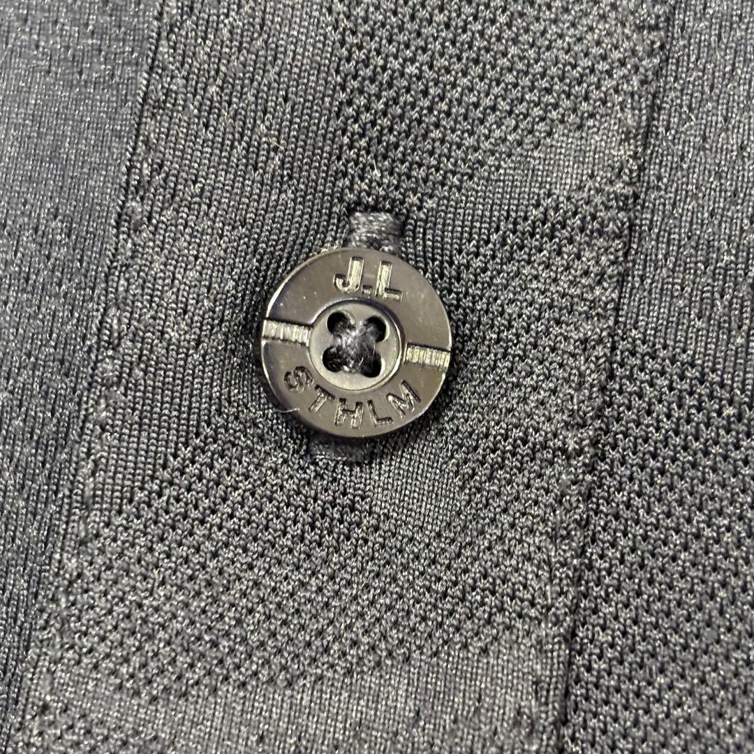 【美品】J.LINDEBERG J.リンドバーグ 半袖ポロシャツ ネイビー L