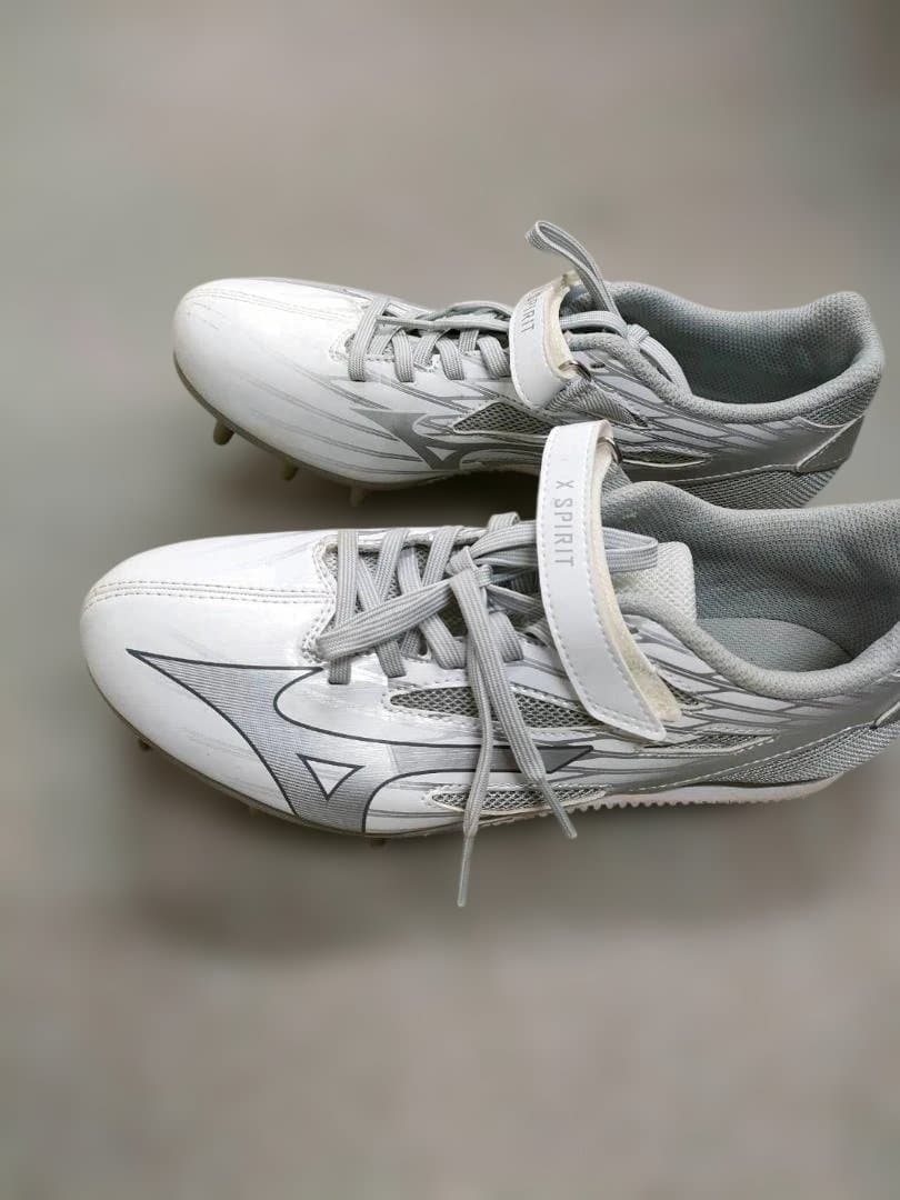 Mizuno Spirit スパイクシューズ ホワイト/グレー