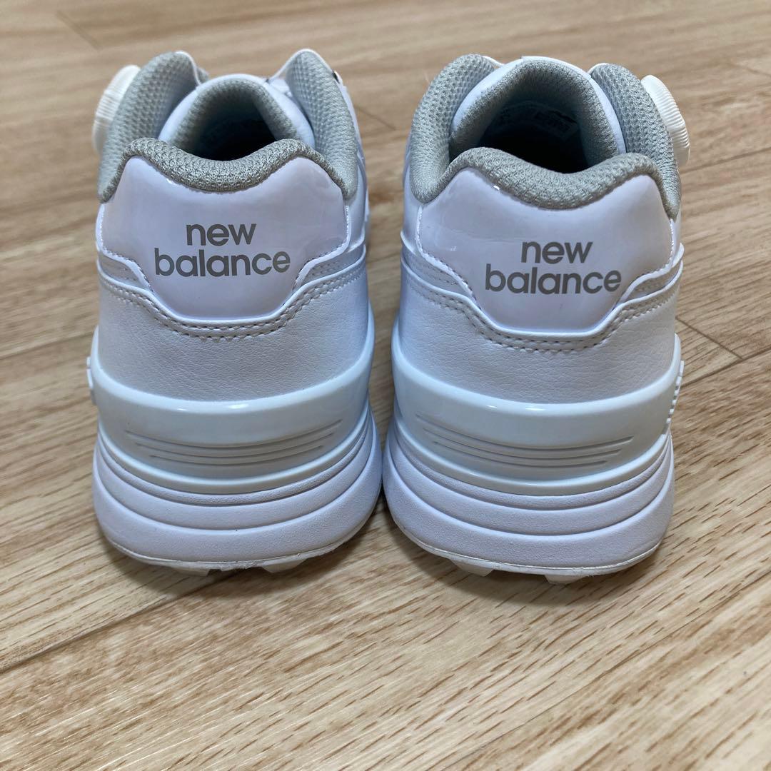 New Balance 574 スパイクレス ゴルフシューズ ホワイト 22.5