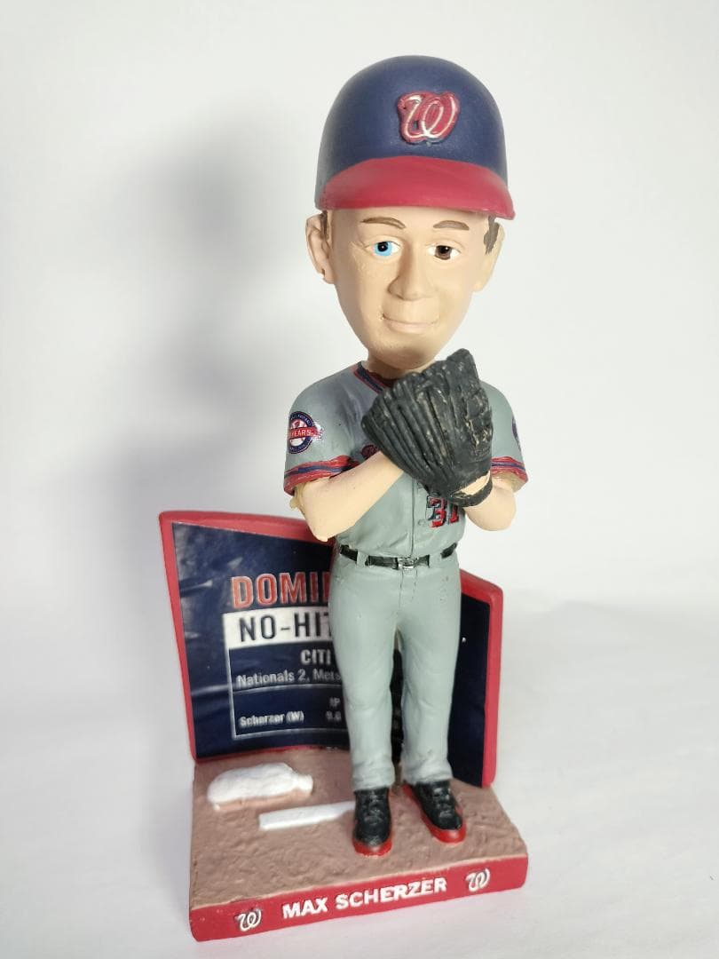 マックス・シャーザー／”ノーヒッター②” ボブルヘッド人形 (ナショナルズ)