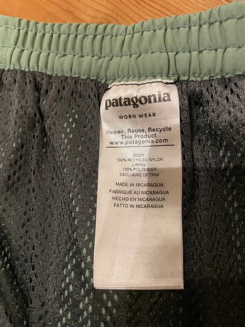 patagonia バギーズショーツ グリーン