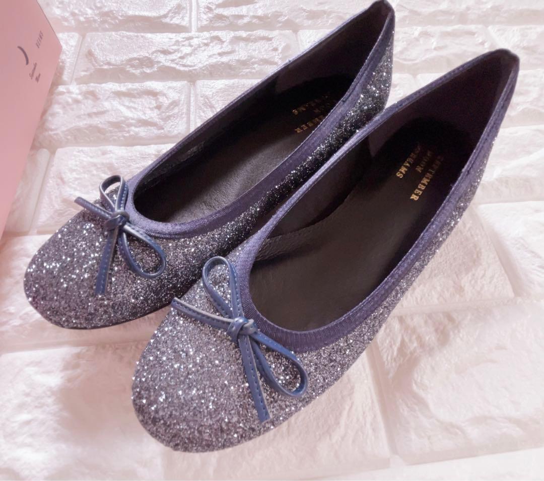 【新品】ビームスbeams 24㎝September Moon バレエシューズ