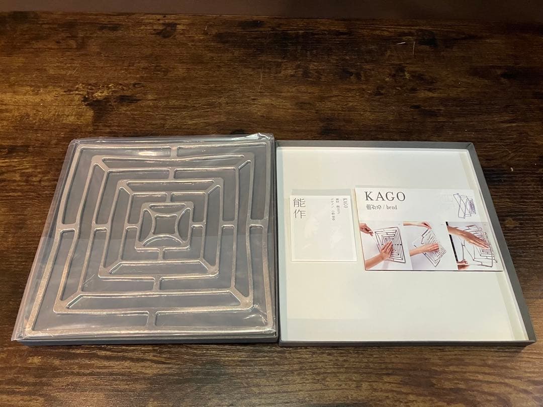 【未使用品】能作 KAGO スクエア Mサイズ（200×200mm）純錫製