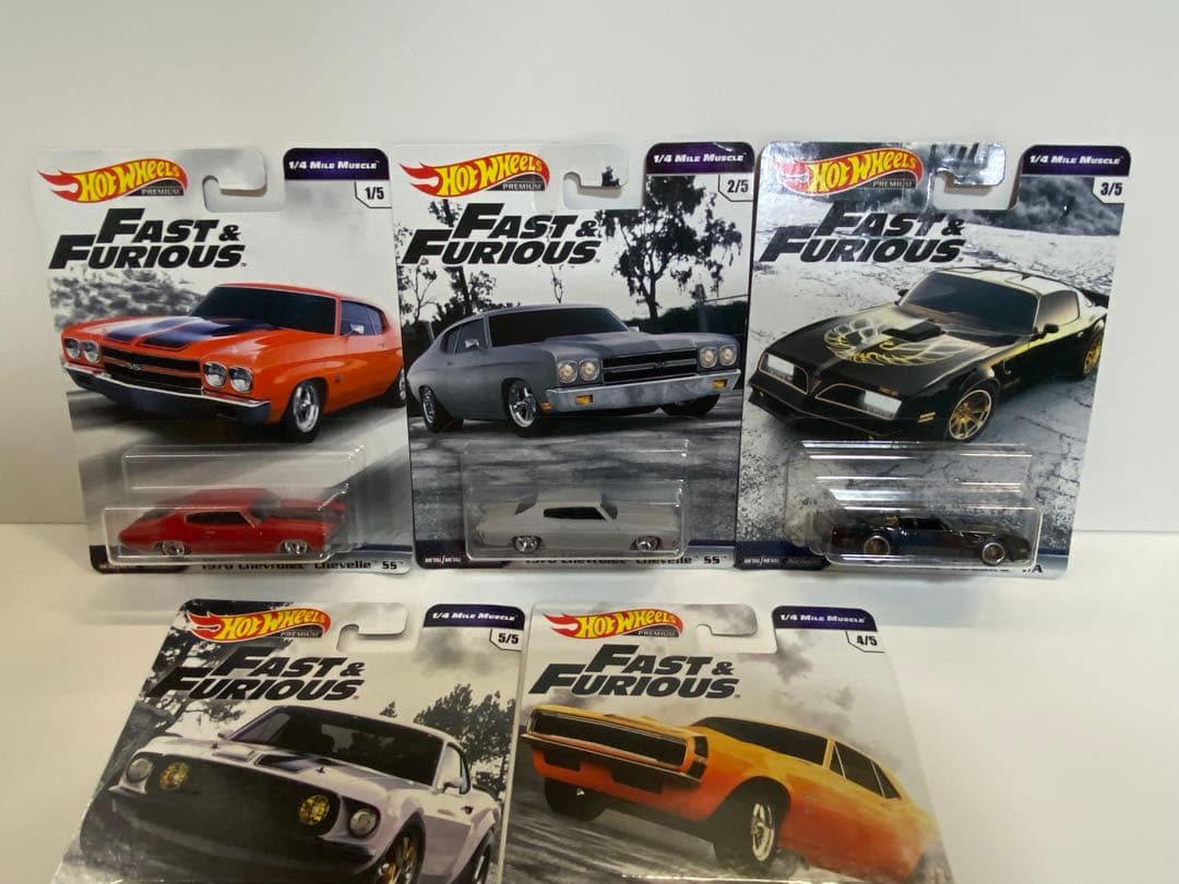 ホットウィール ワイルドスピード　マッスルカー　5台