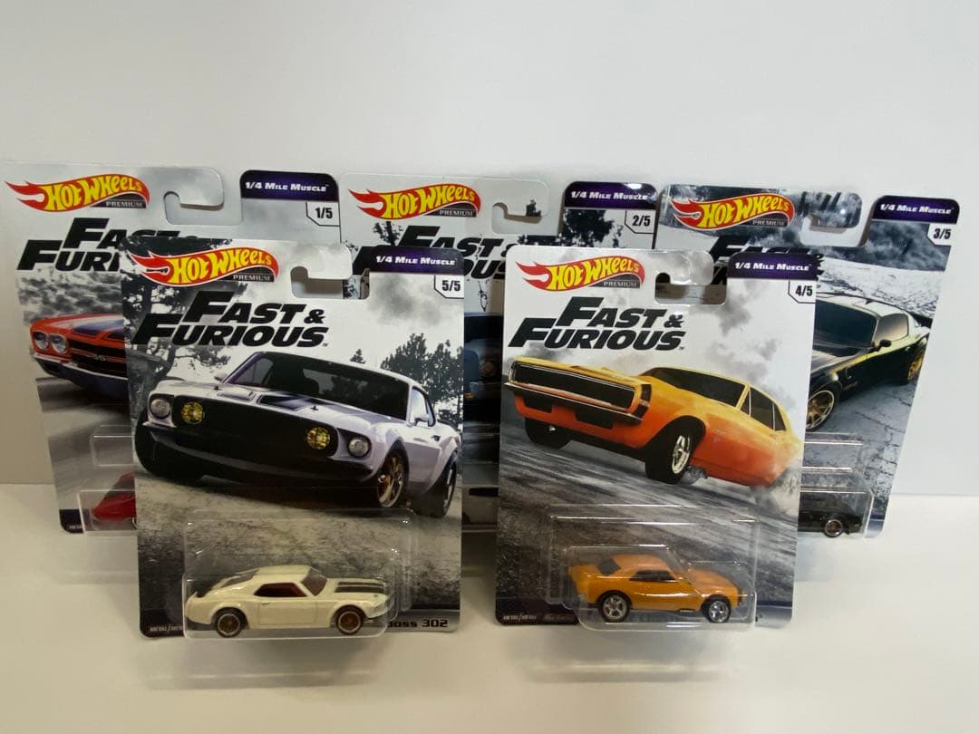 ホットウィール ワイルドスピード　マッスルカー　5台