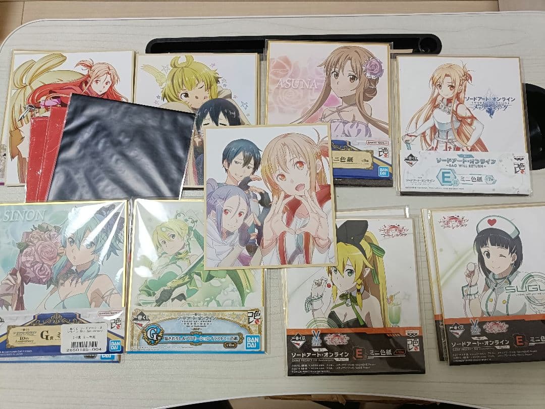 ソードアート・オンライン SAO くじ引き堂 一番くじ 希少な色紙有