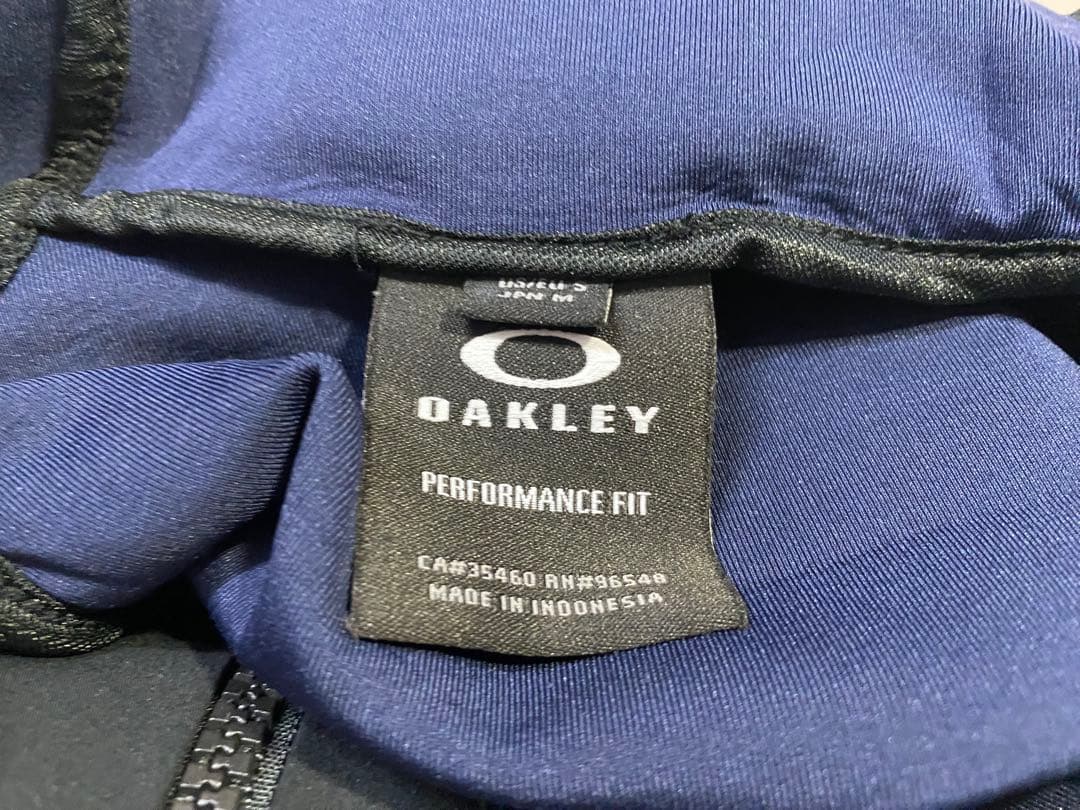 e1713☆OAKLEY ジャージ上下セット M ネイビー