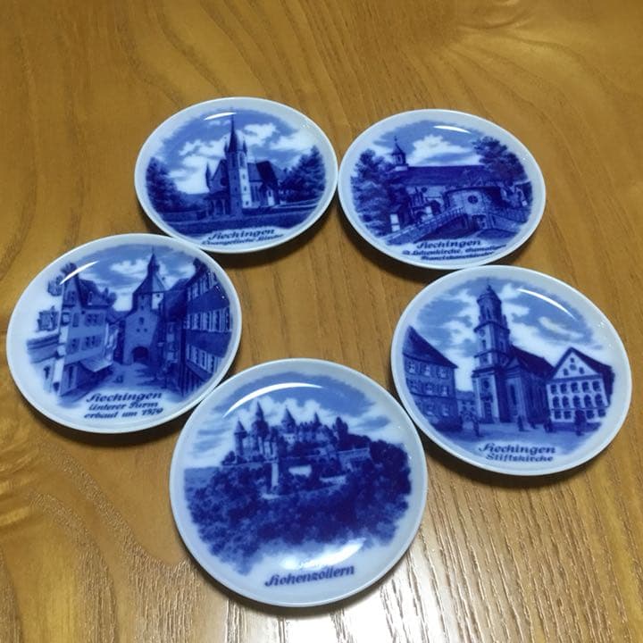 ドイツ Bavaria Kaiser 絵皿 5枚セット 新品 希少 ドイツ風景