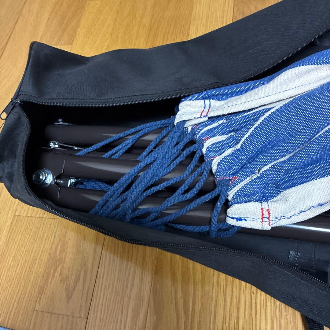 【新品】FIELDOOR ハンモック ベージュ ブルー