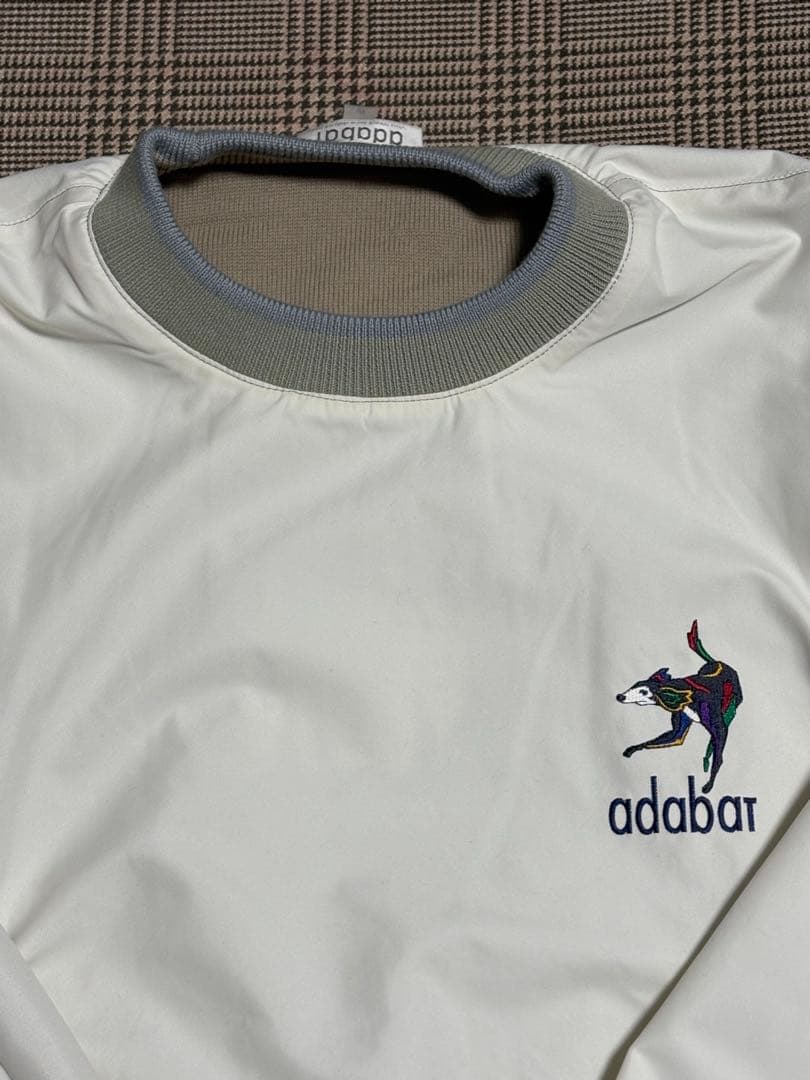 adabat アダバット クルーネックセーター リバーシブル ベージュ ホワイト