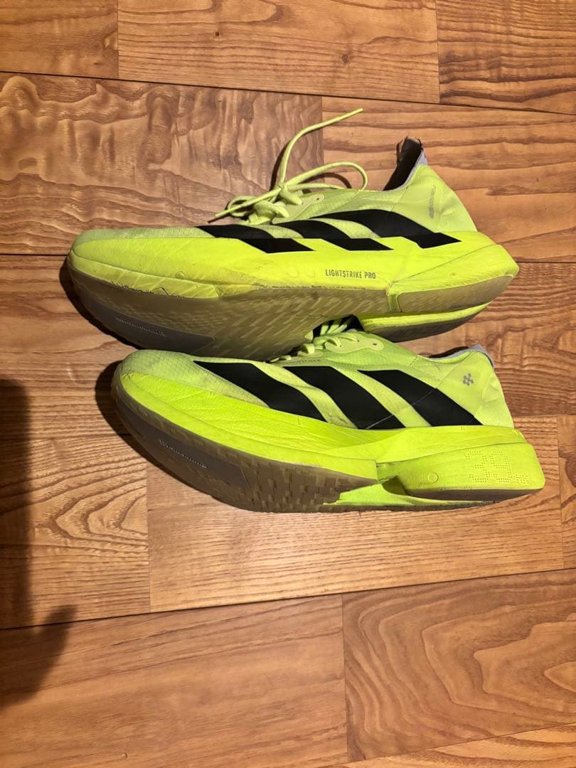 ADIZERO アディオスプロ4 ランニングシューズ26.5cm 蛍光イエロー
