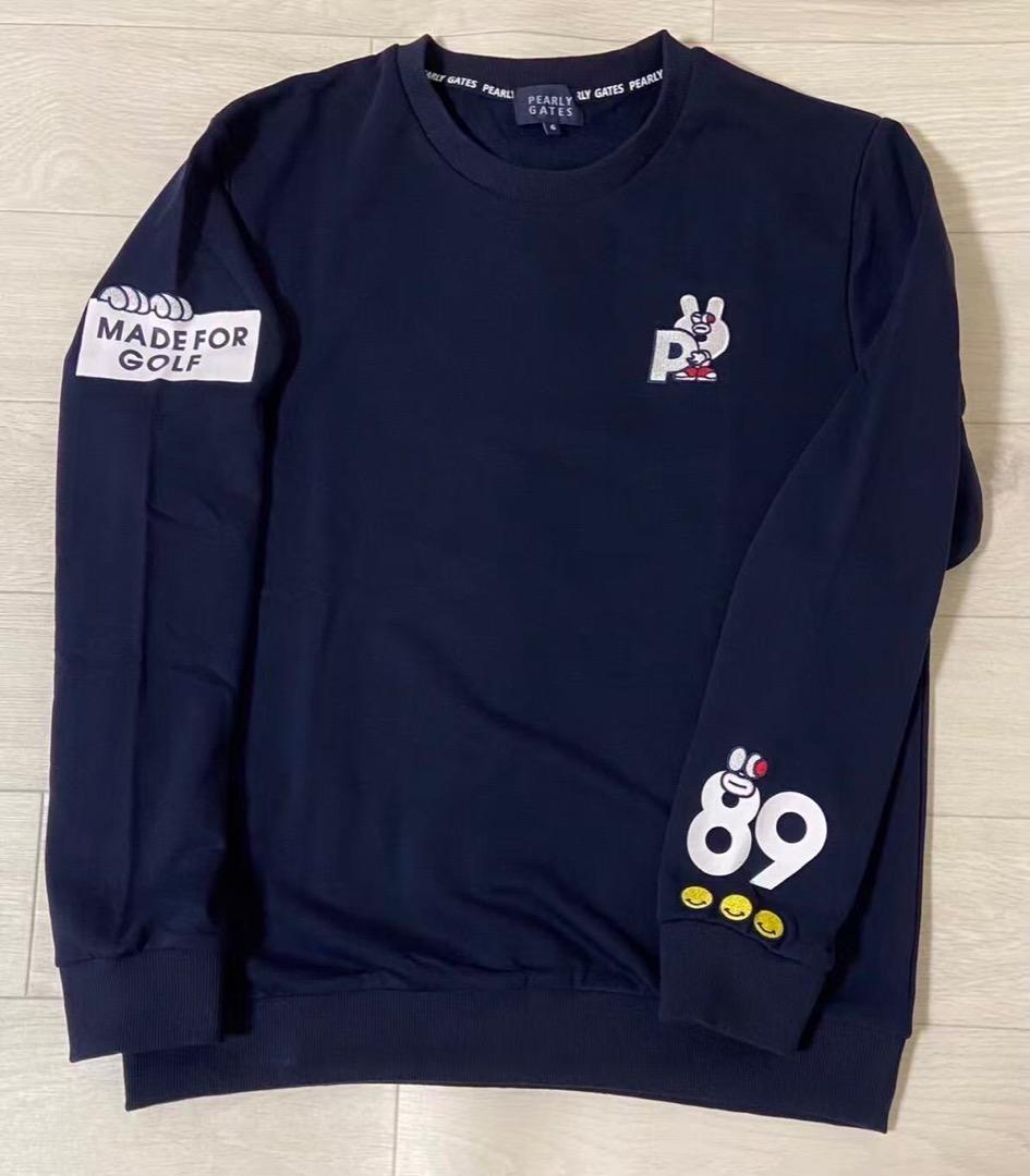 新品 正規品 パーリーゲイツ どうしちゃったPG XXL 紺 サイズ7 XXL
