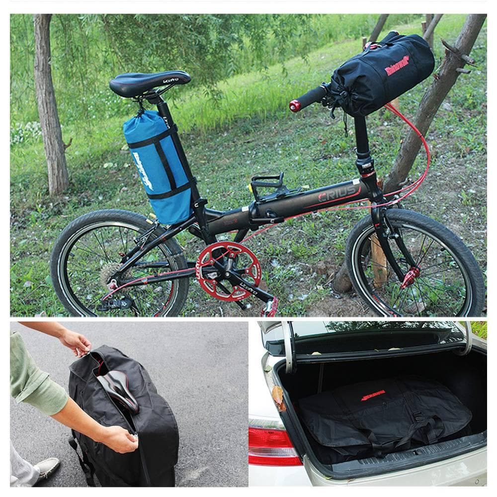 収納便利な折りたたみ自転車バッグ 16-20インチ対応 専用ケース付き