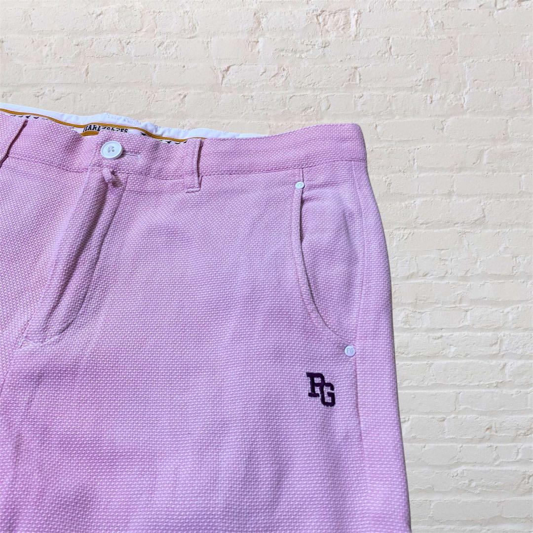 メンズ　パーリーゲイツ　サイズ6（XL） 春夏　ピンク ストレッチパンツ