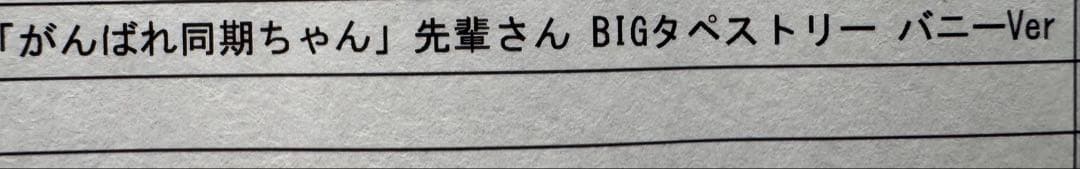 がんばれ同期ちゃん BIGタペストリー バニーVer