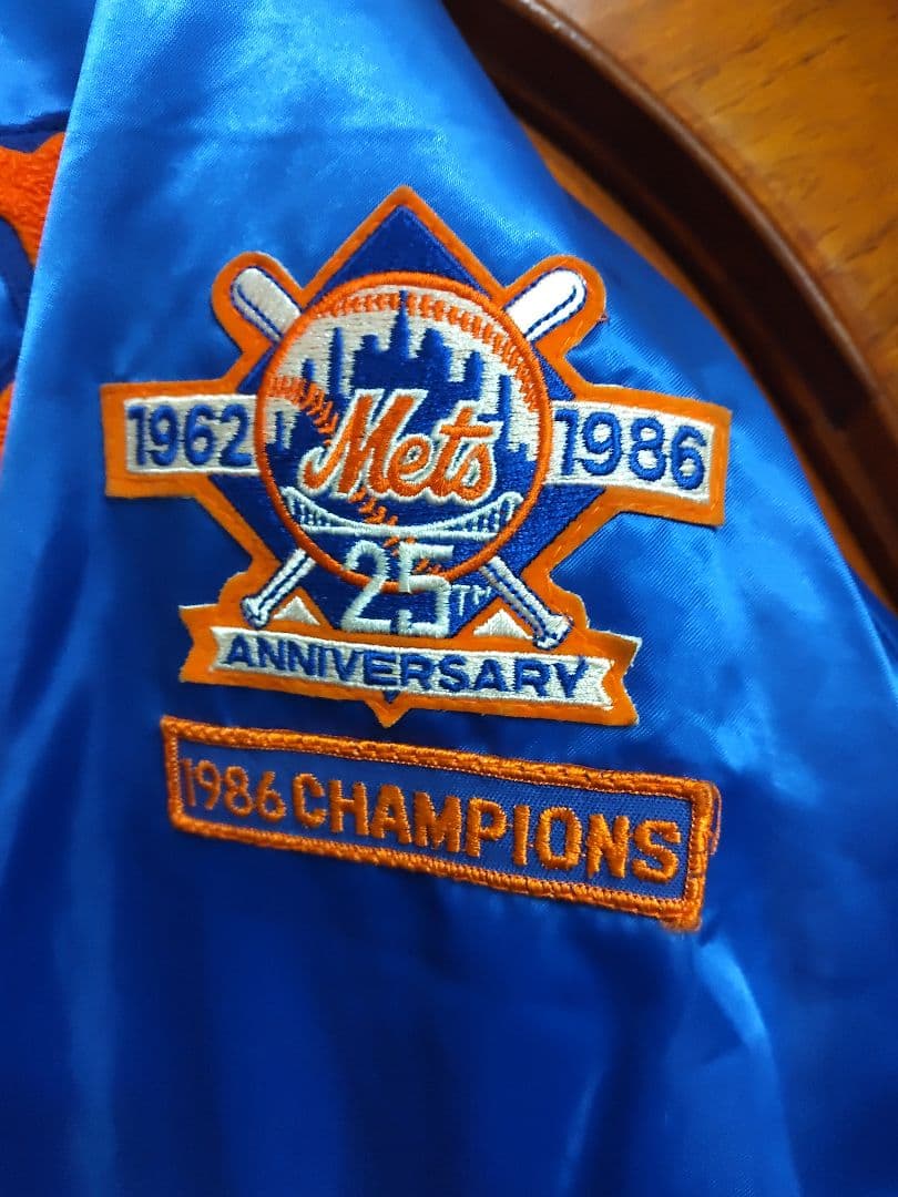 ニューヨーク・メッツ 25周年記念スタジャン　1986年ワールドチャンピオン