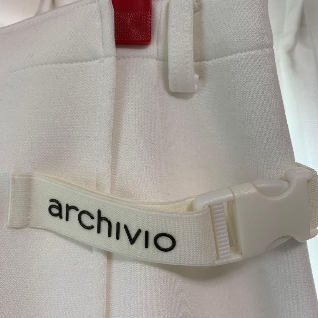 アルチビオarchivio ホワイトスカート ポケット付き巻きスカート36