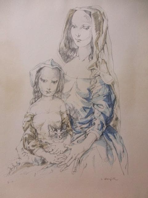 超名画　版画　E.A. 額装　S30-1