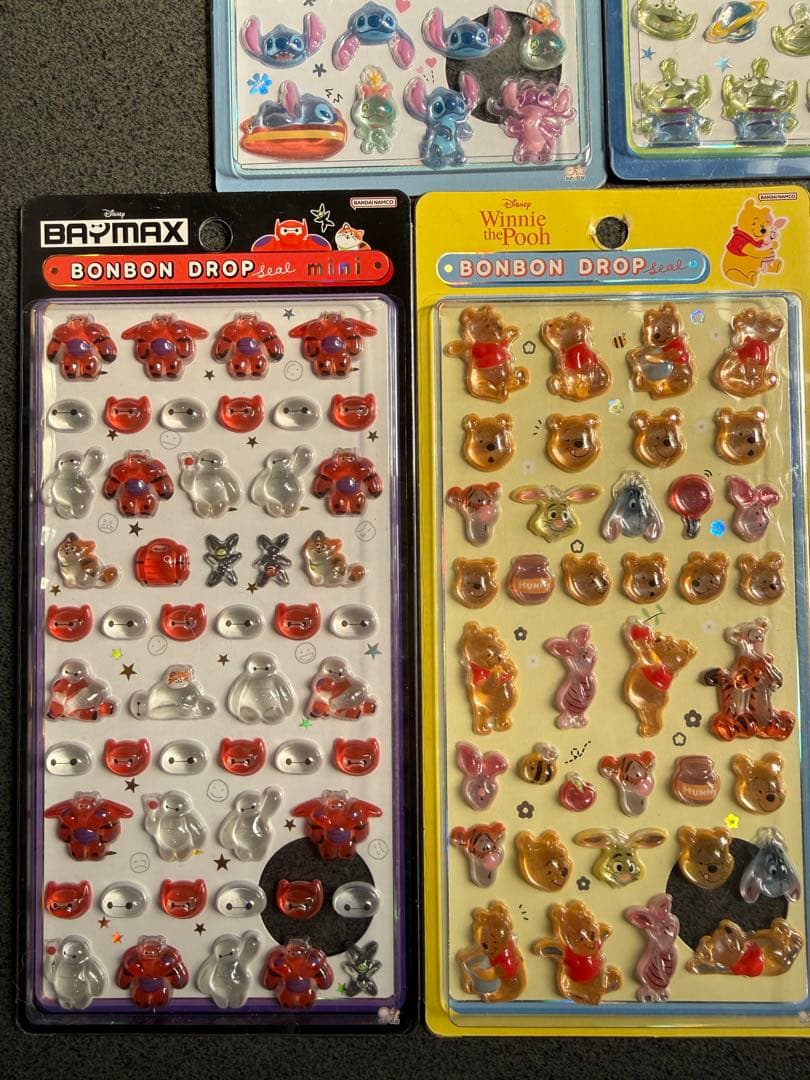 ディズニーキャラクター BONBON DROP シールセット 6シート 正規品