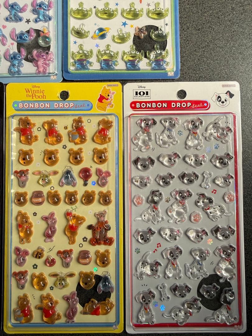 ディズニーキャラクター BONBON DROP シールセット 6シート 正規品