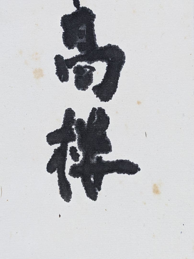 ♦紙彩色 紙本墨画 藍山高楼図 日本画 コレクション 骨董品 アンティーク