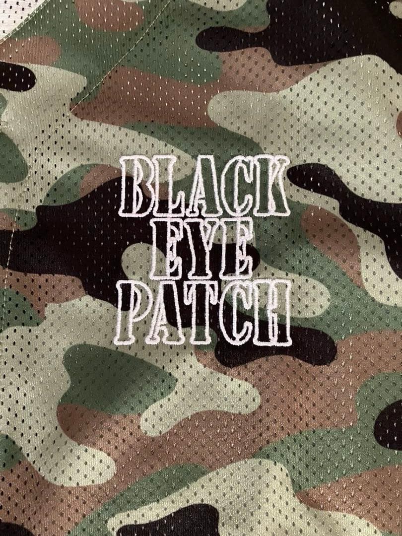 BLACK EYE PATCH 迷彩柄 ボタンシャツ
