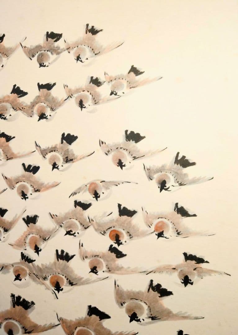 3-3　矢野翠鳳　群雀百羽