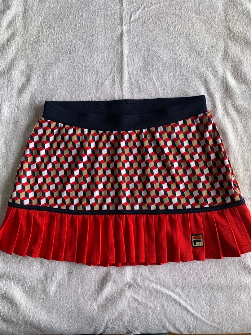 FILA チェック柄スカート付きトップス☆セットアップ Mサイズ
