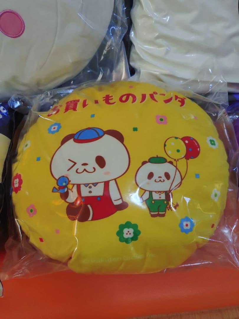 楽天パンダ　お買いものパンダ　クッション　6種セット