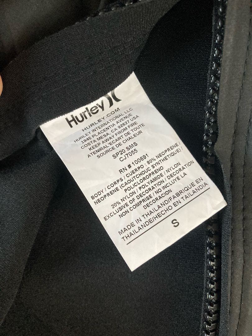 ハーレー Hurley レディース　長袖タッパー　プルオーバー　0.5mm M