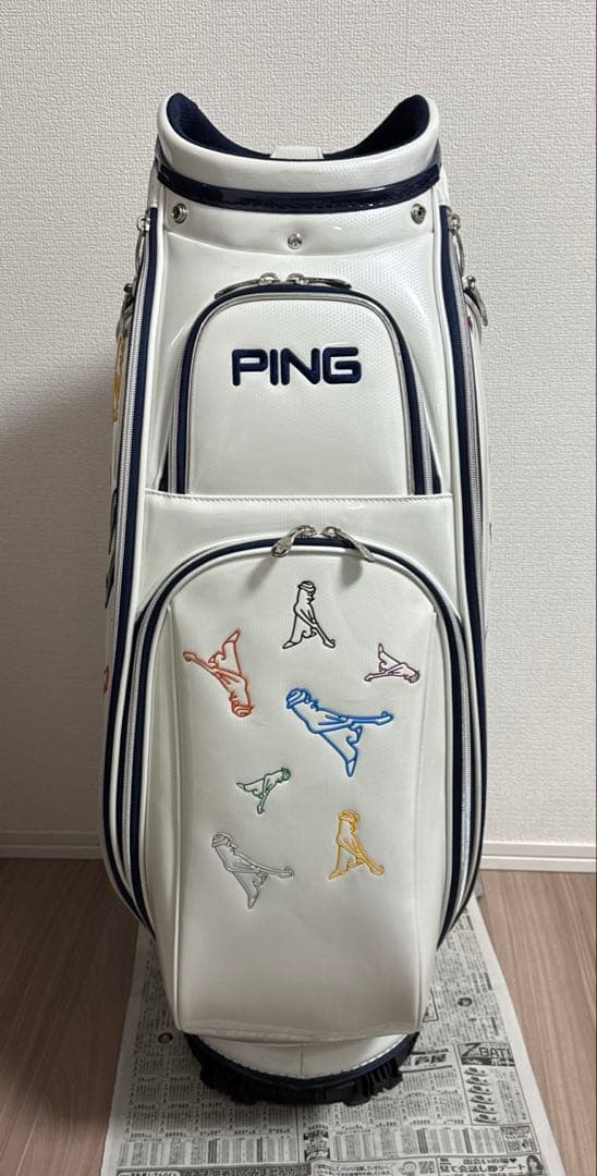 PINGゴルフキャディバッグ ホワイト