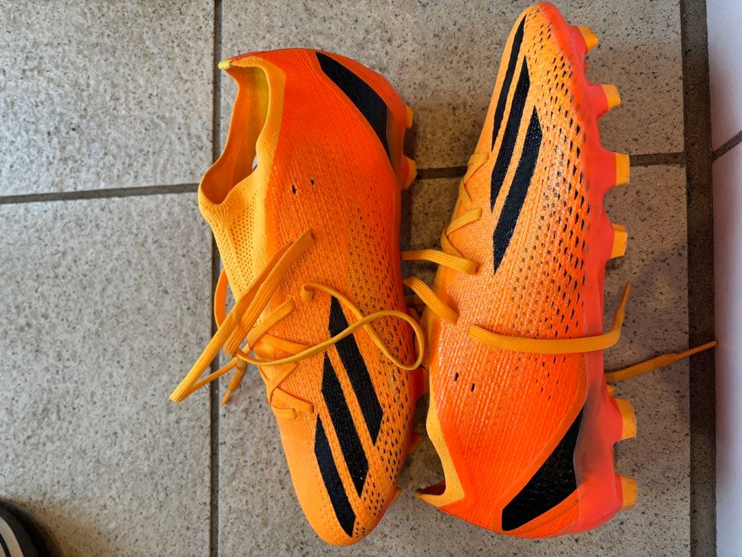 アディダス サッカーシューズ スパイク オレンジ26.5cm