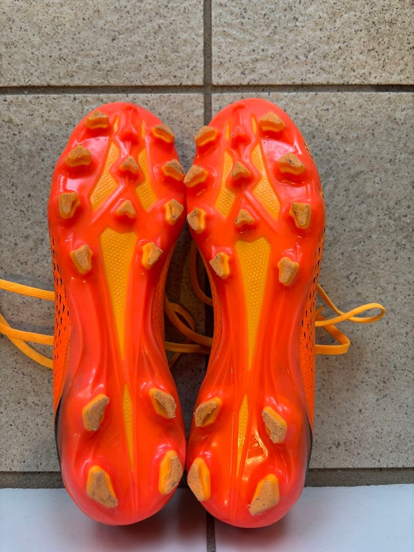 アディダス サッカーシューズ スパイク オレンジ26.5cm