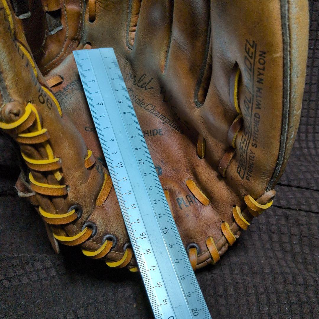 オールドMIZUNO 硬式オールラウンド 紐全交換　アタッチメントグリス交換