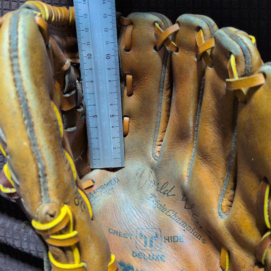 オールドMIZUNO 硬式オールラウンド 紐全交換　アタッチメントグリス交換