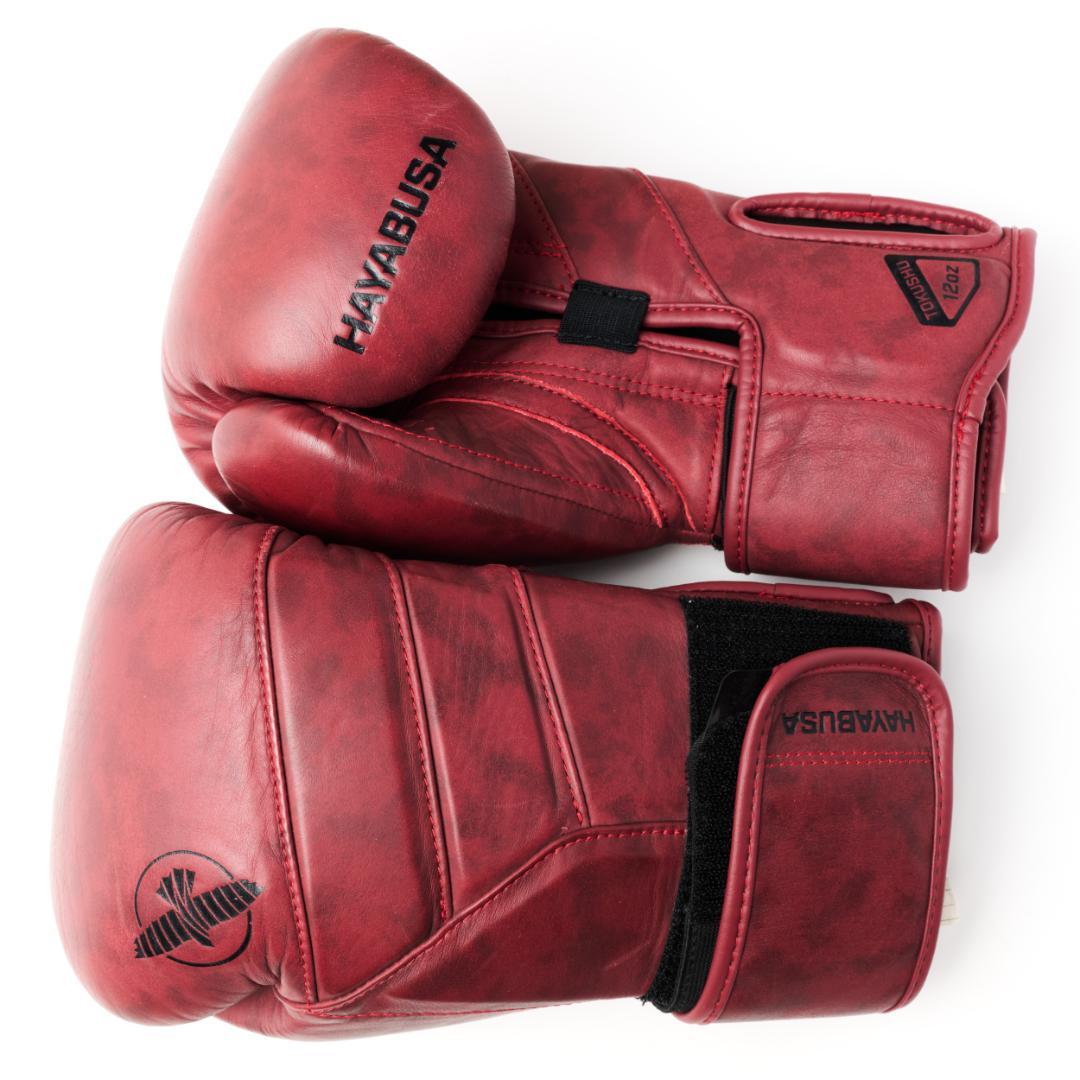 【美品】HAYABUSA ボクシンググローブ 12oz クリムゾン T3 LX