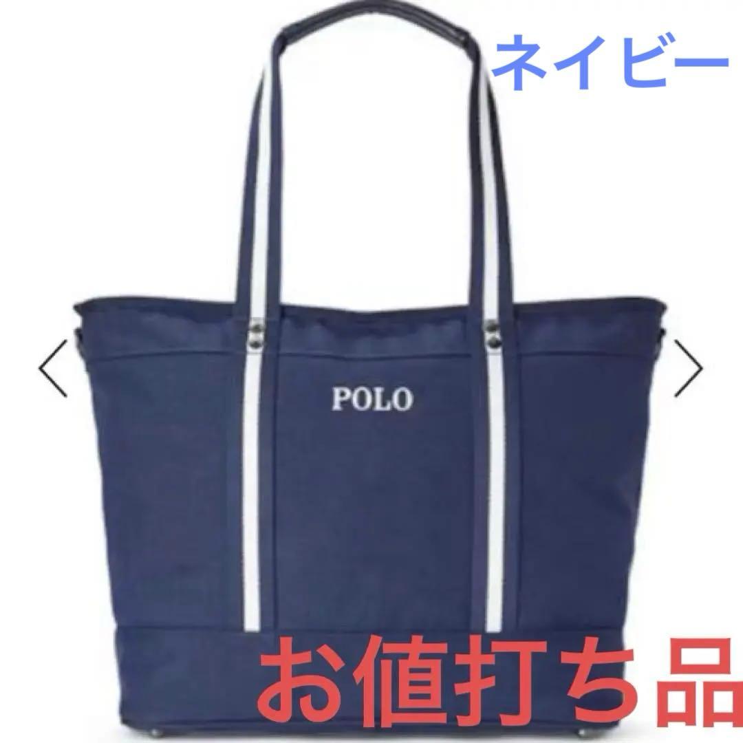 ポロラルフローレンPOLO ゴルフ　ネイビー ボストンバッグ ベア刺繍