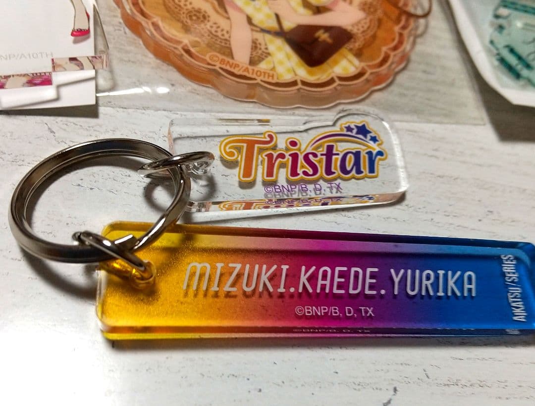 アイカツ！グッズトライスター神崎美月一ノ瀬かえで藤堂ユリカ様アクリルキーホルダー