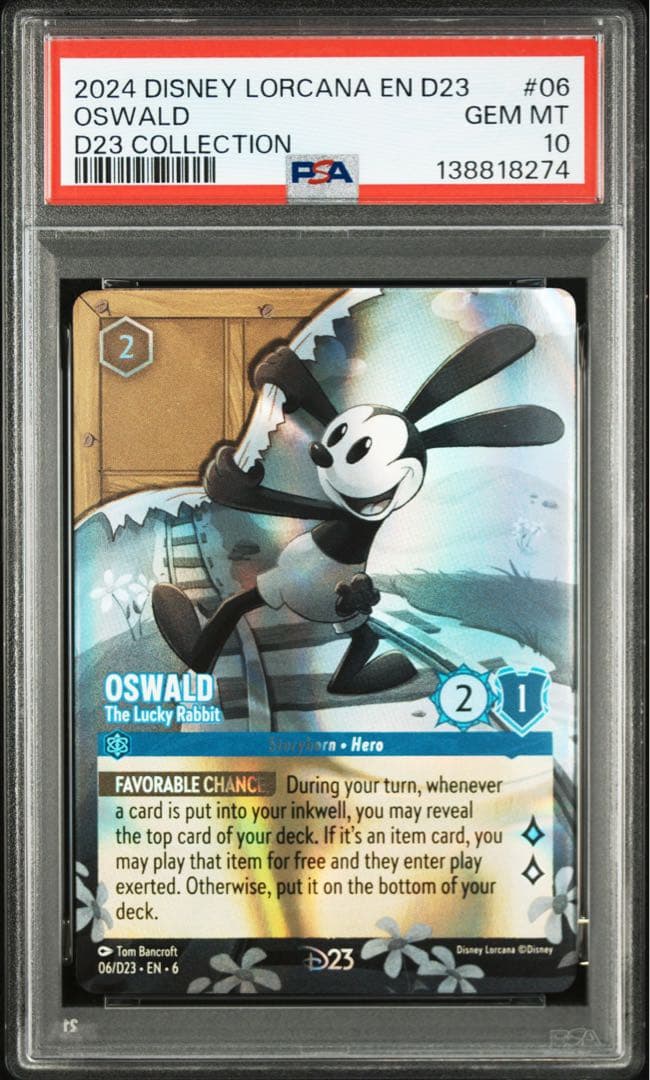 ロルカナ D23 ミッキー　PSA10 連番