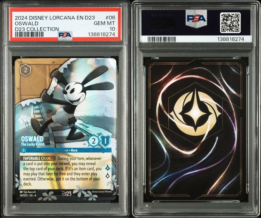 ロルカナ D23 ミッキー　PSA10 連番