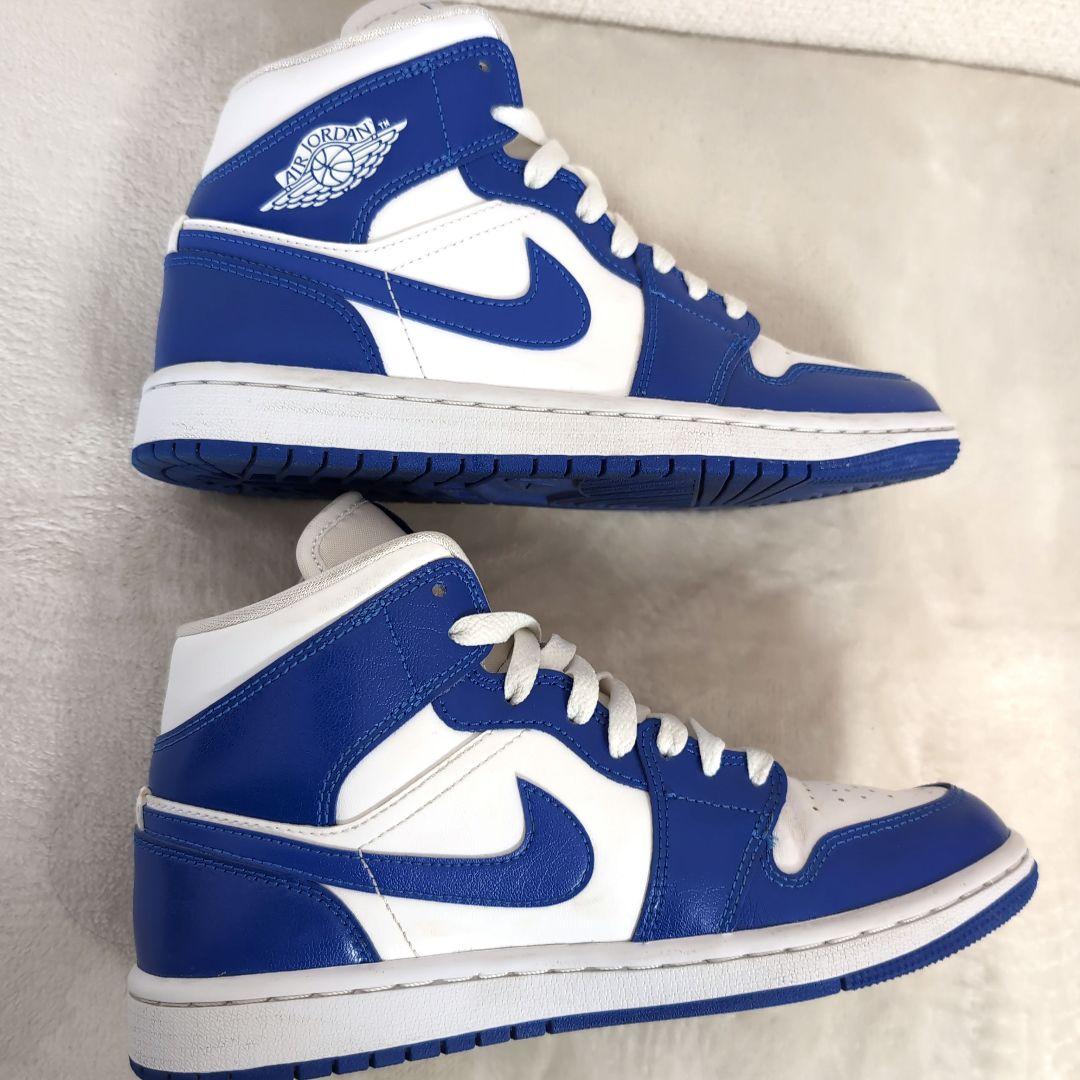 eb19 NIKE AIR JORDAN スニーカー 青×白 23.5cm