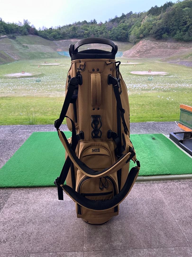 MASHMONS マシュモンズ キャメル キャディバッグ スタンド 8.5型