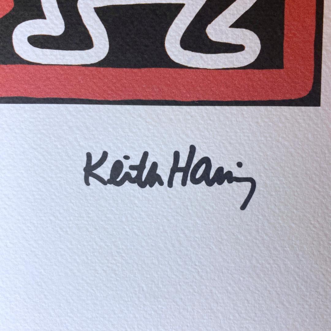 【模写】世界限定150部 キース・ヘリング Handstands リトグラフ